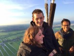 Comfortabele ballon vaart gestart op opstijglocatie Woerden op vrijdag 10 mei 2019